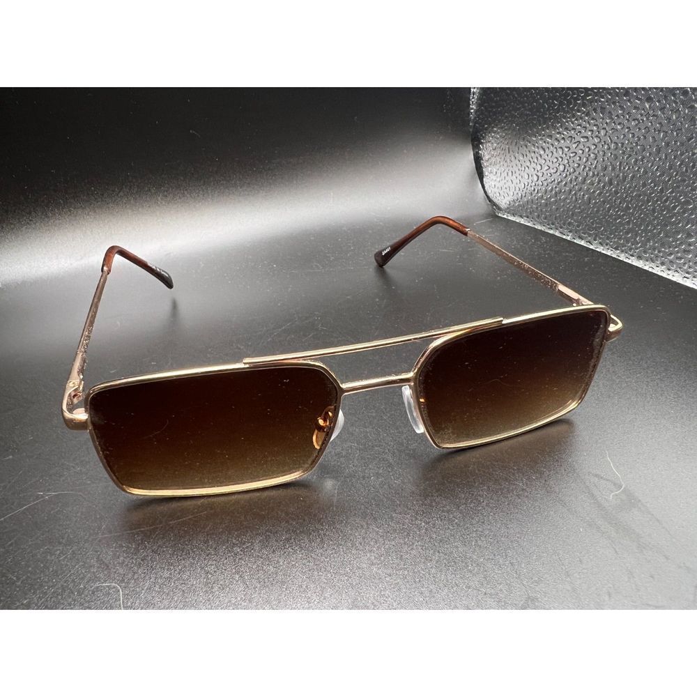 Rectangular Wire-Framed Sunglasses - image 4